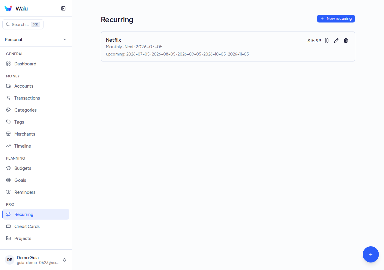 Recurring