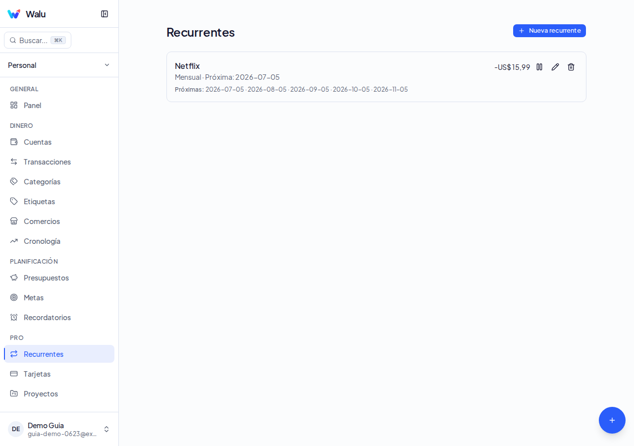 Recurrentes